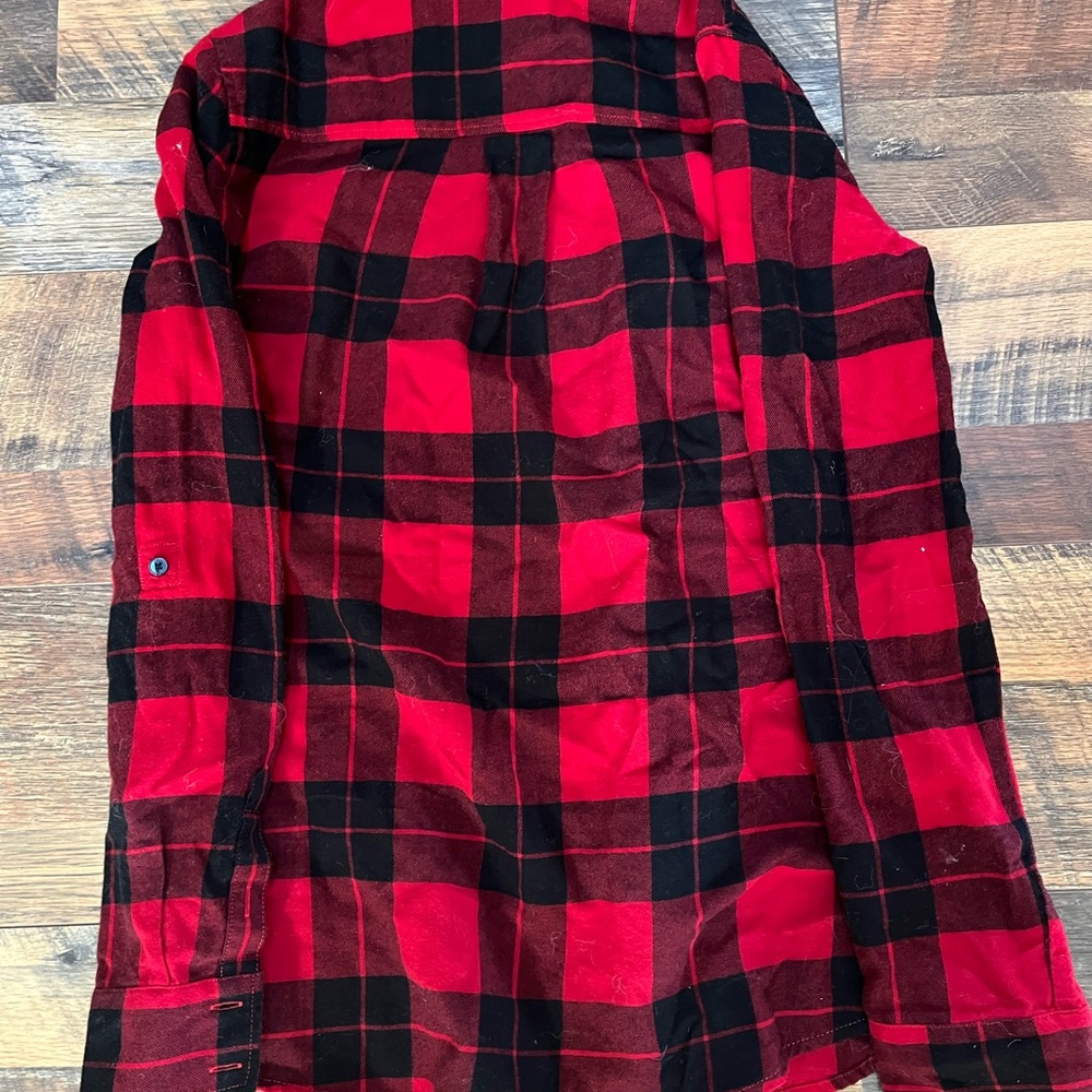 Women’s Small Express Buffalo Check Button Down